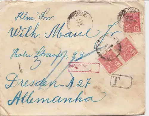 Brazil: cover Corumba with Tax to Germany/Dresden