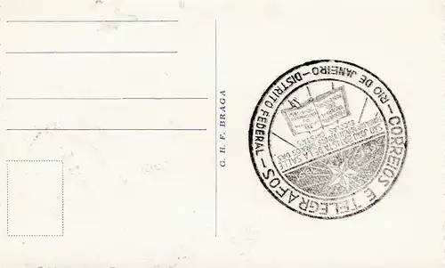 Brazil: 1951: post card Rio de Janeiro - maximum card