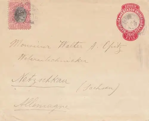 Brazil: 1897 cover to Netschau/Germany