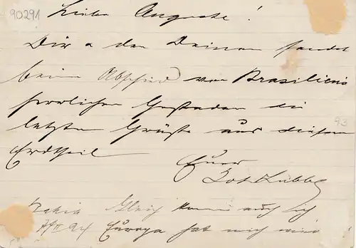 Brazil: 1894: Bilhete Postal-post card to Hambourg