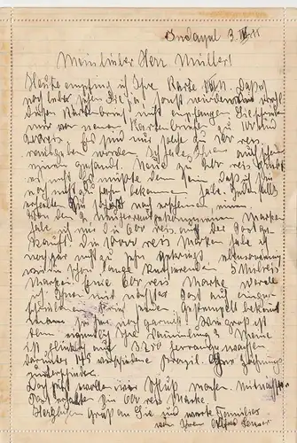 Brazil: 1911: Blumenau to Halle