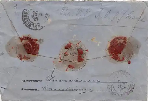 Brazil: 1916: Valor/value cover to Sao Paulo