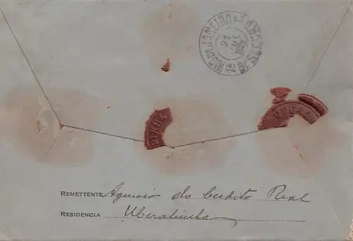 Brazil: 1921: Value letter to Rio de Janeiro