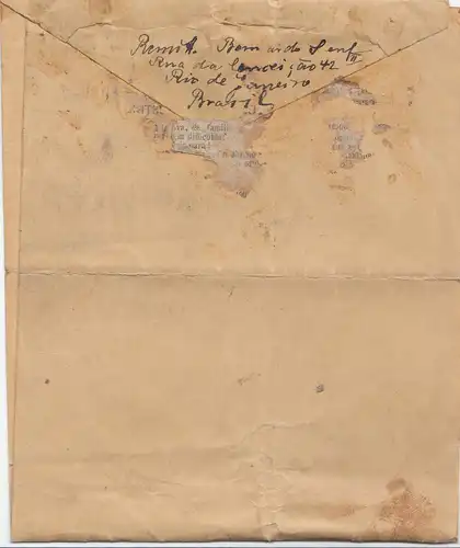 Brazil:  1908: Rio de Janeiro to Dresden