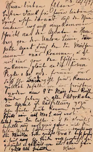 Cape of good hope 1897: post card to Rendsburg