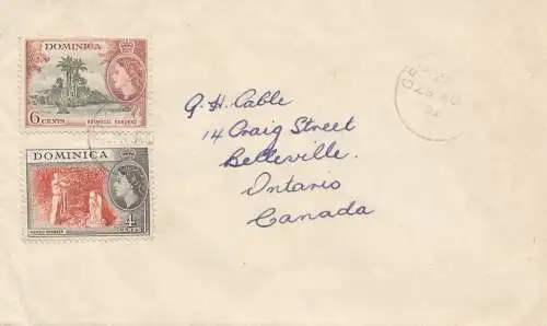 Dominica: 1959: letter to Canada