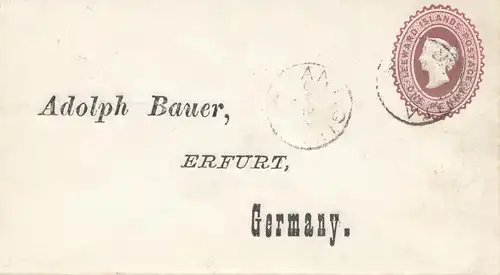 Leeward Islands: 1898 letter to Erfurt
