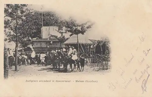 Gambiua: post card 1904 - Matam/Sudan to Sierra Leone