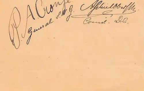 Sainte-Hélène. Post card with signature of captures General Boers (Buren)