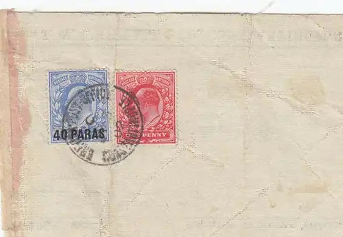 Constantinople: 1902 Sample withouth Value to Berlin