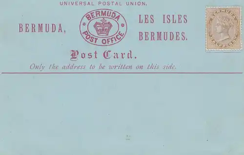 Bermudes: post card - unused