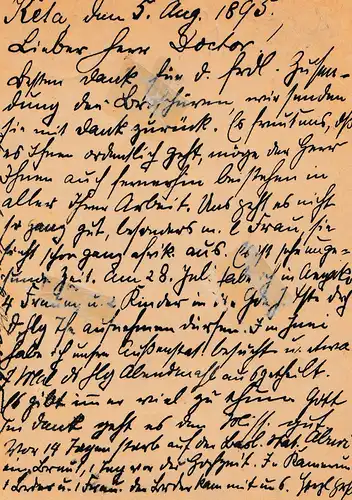 Gold Coast: 1895: post card Quittah to Leipzig/Gemany