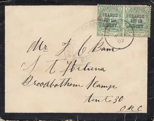 Oranje River Colony: 1902. letter Kroonstad