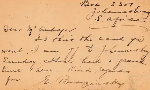 Natal: post card 1906 to Oppeln/Germany forwarded to France - Nancy