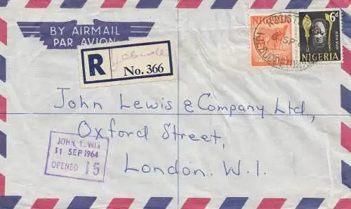 Nigeria: 1964 Registered Ijebu out to London