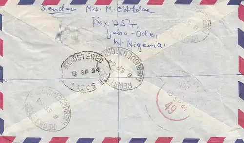 Nigeria: 1964 Registered Ijebu out to London