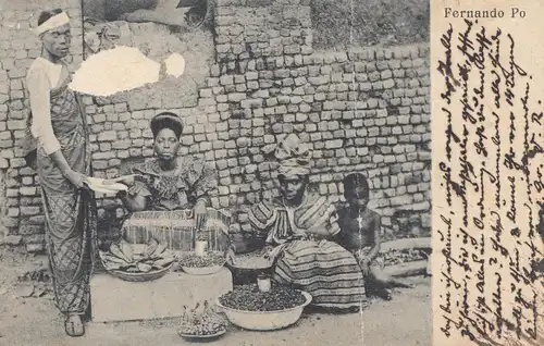 Gold Coast: 1903: Registered post card Fernando Po to München