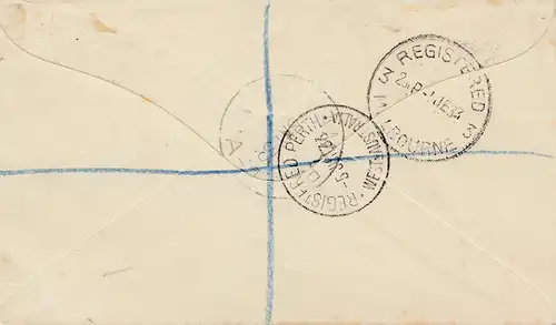 Papouasie: Registered Samarai 1933 to Bristol