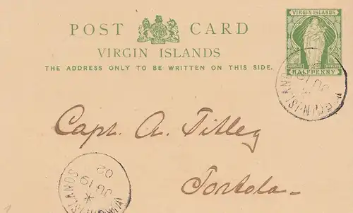 Virgin Islands: 1902: post card