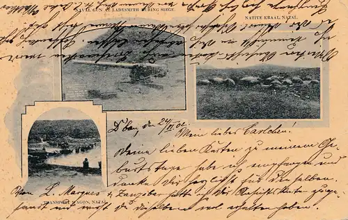Naval: post card 1902 to Bonn