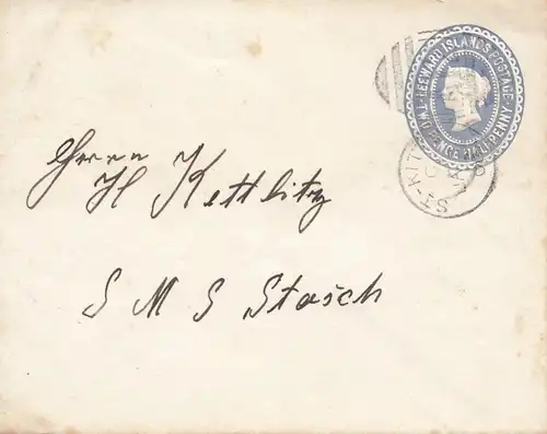 Leeward Islands: 1900 St. Kitts to SMS Stasch