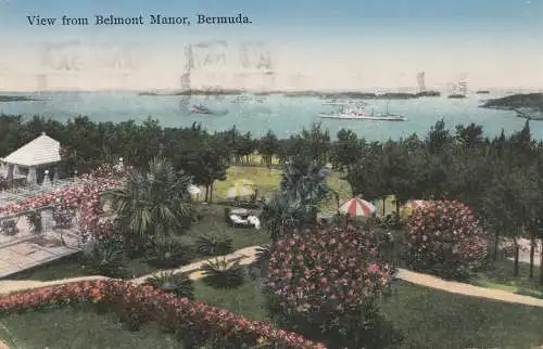 Bermudes: Hamilton picture post card 1936 to USA Seymour