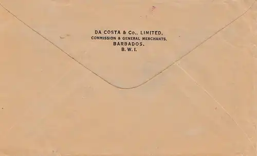 Barbade: 1930: Posted at sea to New York