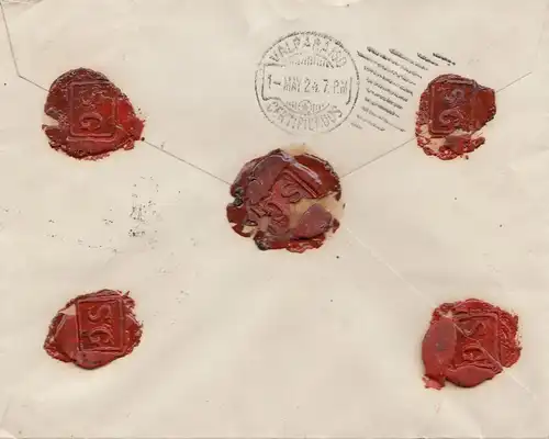 Chili: 1924: Registered Valdivia to Valparaiso