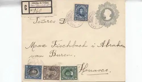 Chili: 1915: Registered letter to Huasco