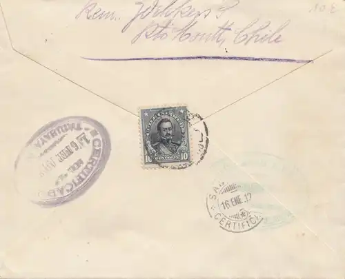 Chili: 1912: Porto Month to Tambaya, Recorded letter