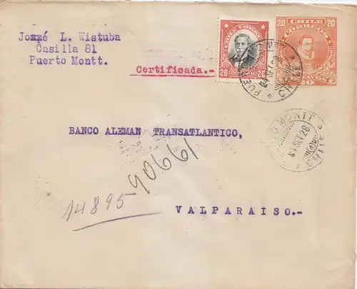 Chile: 1928: Puerto Montt to Valparaiso