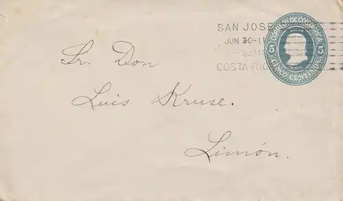 Costa Rica: 1911: San Jose to Limon