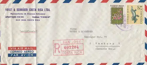 Costa Rica: 1969: San Jose to Hamburg