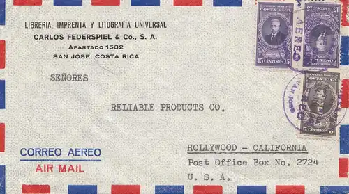 Costa Rica: 1949: San Jose to Hollywood 