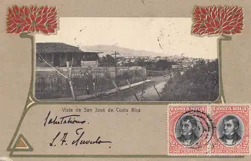 Costa Rica: 1904: post card San Jose to Munich