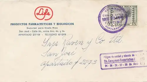 Costa Rica: 1955: Caetero / San Jose