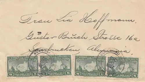 Costa Rica: 1937 letter to Germany