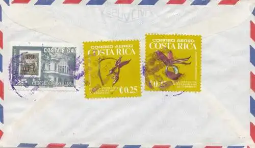 Costa Rica: 1977: letter Correo Aero via Air mail to Köln