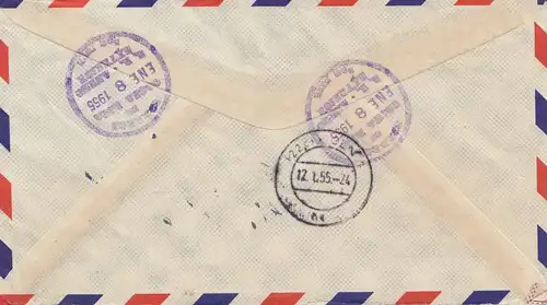 Costa Rica: 1955: Registered San Jose to Cologne - par Heymann
