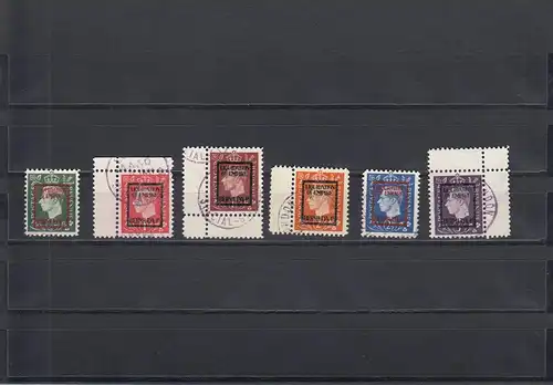 Kriegspropagandafälschungen: MiNr. 9-14, IVg, gestempelt, Bermuda