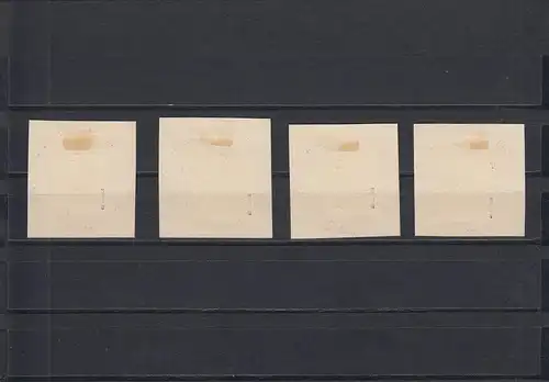 Franz. Zone: Mi Nr. 42-45A, Tampon spécial Croix-Rouge 1949, BPP Signature