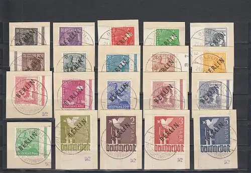 Berlin: Min. 1-20, Stampt Luxe, Berlin Charlottenburg 1948, BPP Attest