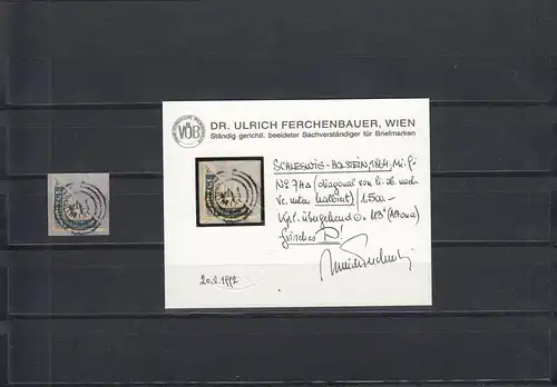 Schleswig-Holstein: MiNr. 7H, Briefstück