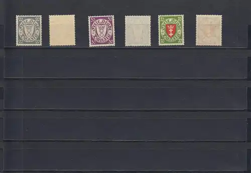 Gdansk - Ville libre: Mi Nr. 242-250, frais de port
