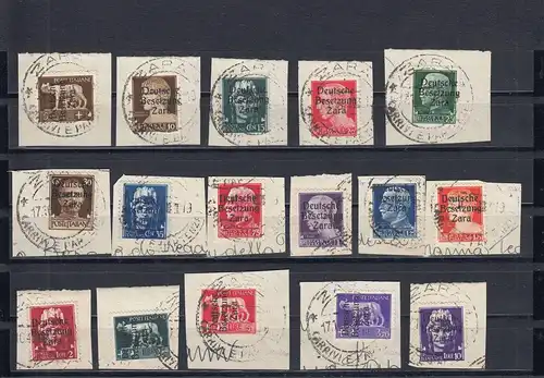 Zara: Min. 1-16, cacheté sur la lettre, 4x BPP Attest