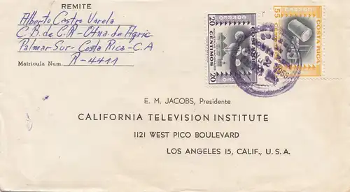 Costa Rica: 1955: Palmar Sur to Los Angeles - Television