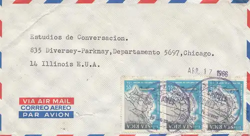Costa Rica: 1966: Puntarenas to Chicago
