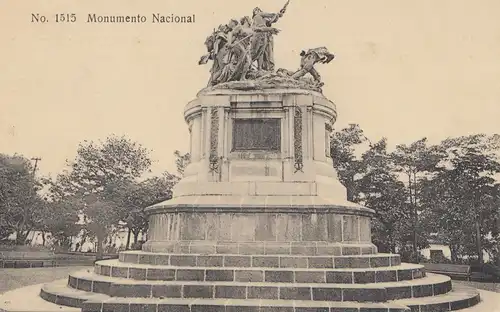 Costa Rica: 1911: Post card Monumento Nacional San Jose to Zittau