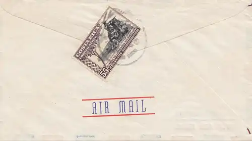 Costa Rica: Air Mail San Jose to Santa Barbara