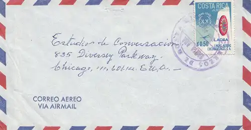 Costa Rica: 1966: letter to Chicago